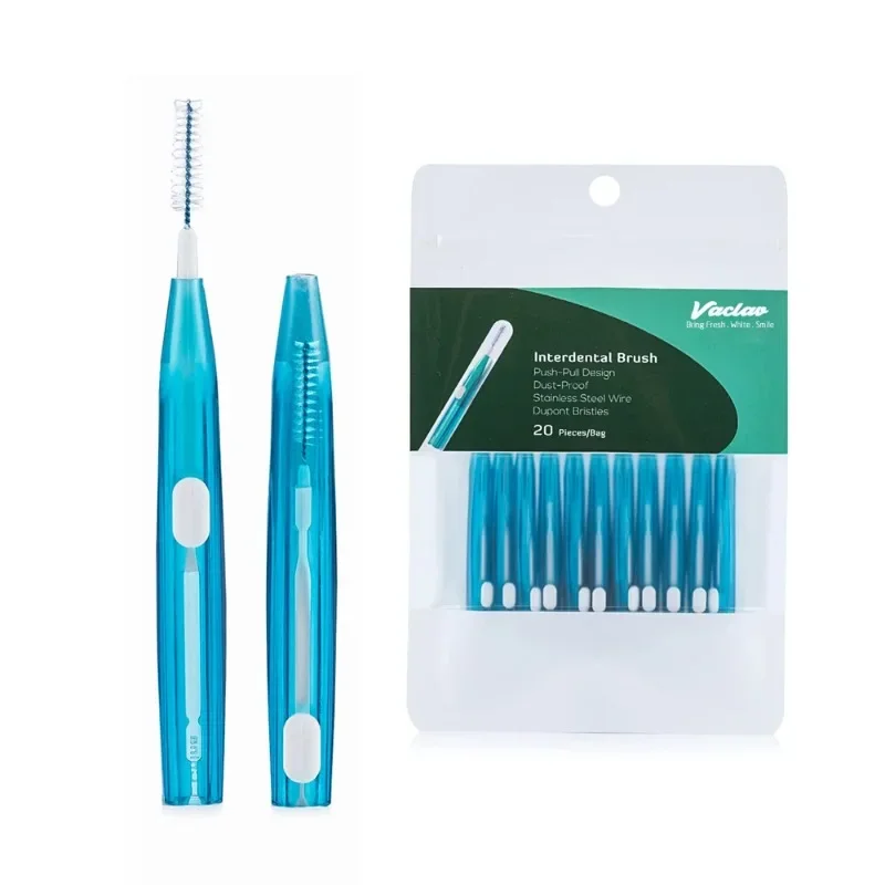 10/20Pcs Interdental Brush Floss Toothbrush Push-Pull Dental Toothpicks Tooth Socket Gap Cleaning Oral Residue Removal Oral Care