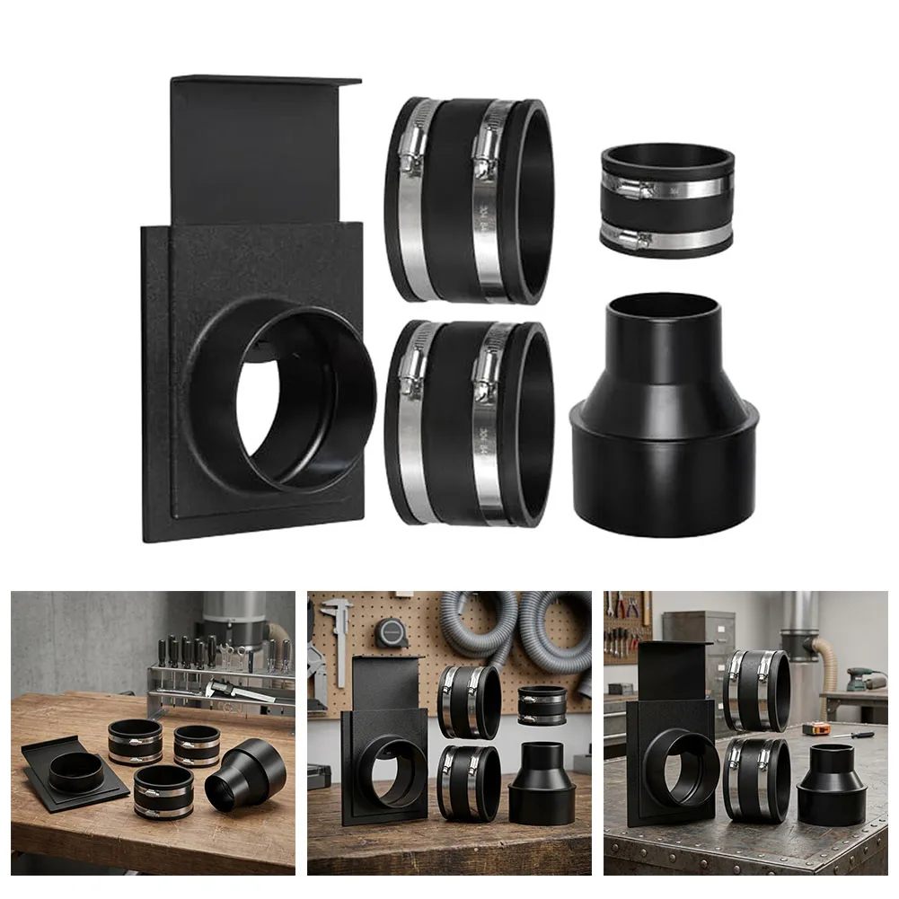 set-di-raccordi-per-la-raccolta-della-polvere-da-4-pollici-con-riduttore-con-serranda-e-giunti-flessibili-in-gomma-per-accessori-per-utensili-elettrici-per-la-lavorazione-del-legno-colore-nero