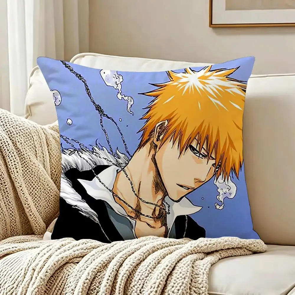 I-Ichigo Anime K-Kurosaki Various Sizes Square Pillow Case For Car Home Bedchamber Decor