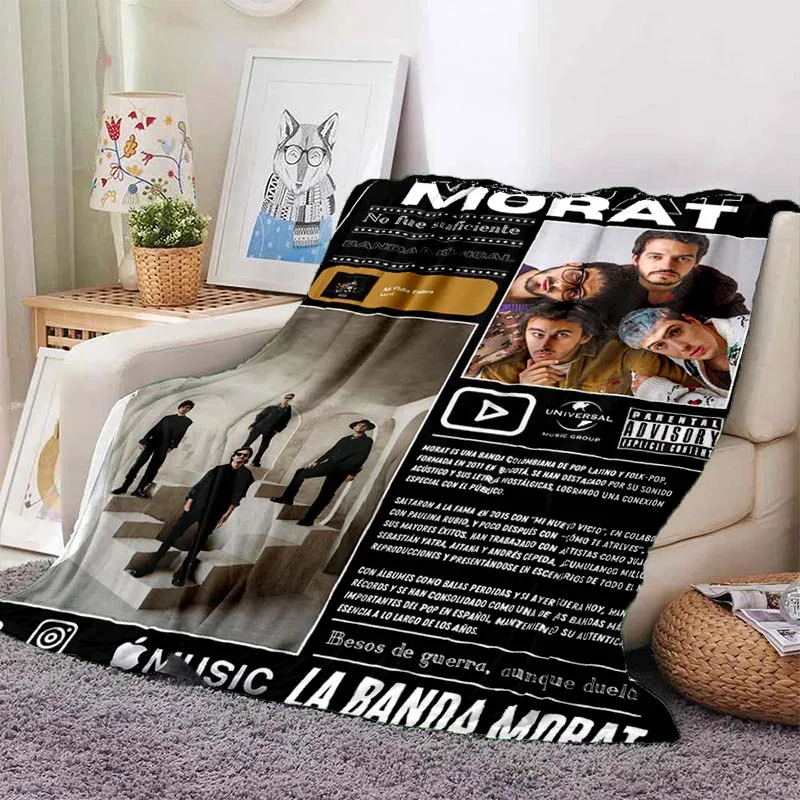 Morat Pop Band Album Art Print Flannel Blanket Ultra Soft Warm Throw For Bedroom Sofa Cozy Stylish Home Bedding Room Decor Gift