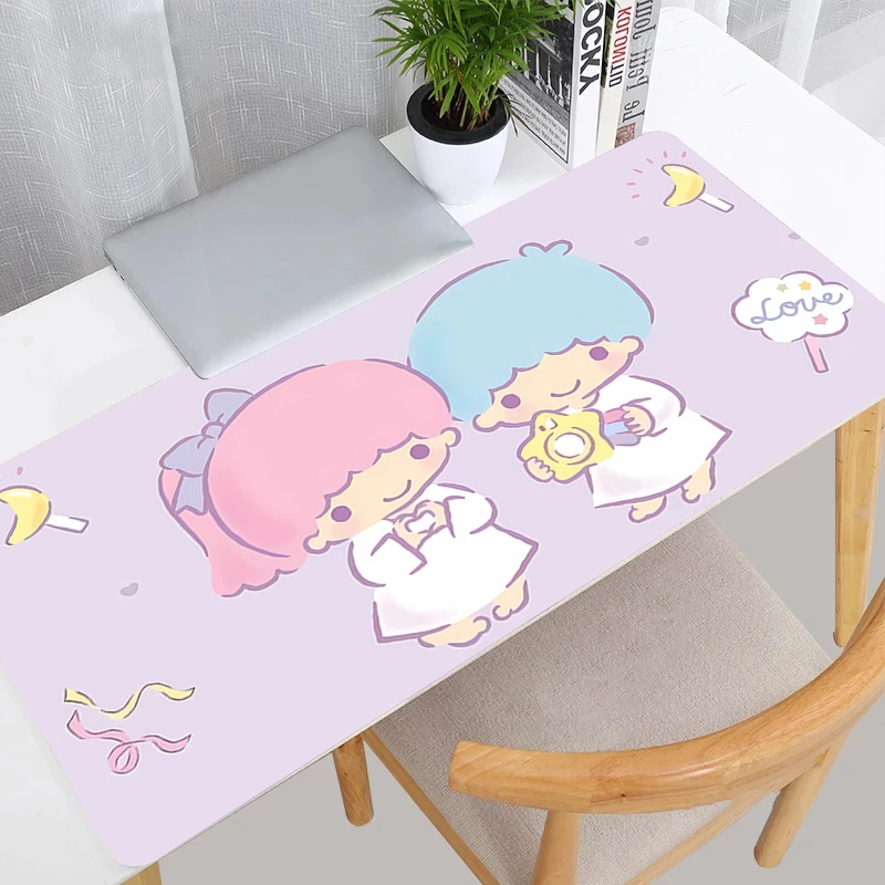لوحة الماوس أنيمي ألعاب الألعاب الملحقات Varmilo لوحة المفاتيح PC Little Twin Star XXL الكمبيوتر المطاط حصيرة مكتبية السجاد لوحة الماوس