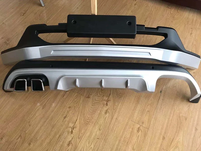 For Hyundai SANTAFE 2019 2020 Front and Rear Bumper Protector Accessories Anti-impact Plate High Quality Brand New ABS