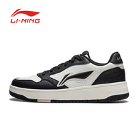 Li Ning Tianji SOFT board shoes men's summer casual classic retro comfortable black and white soft soled sports shoes