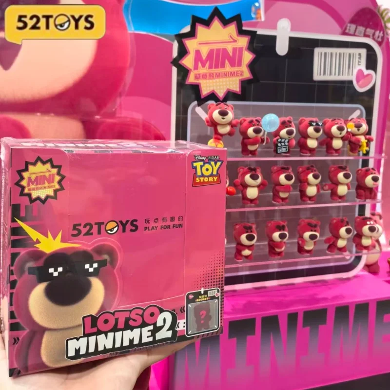 

Original 52toys Lotso Strawberry Bear Minime Series 2 Blind Box Cute Mini Figure Mystery Toy Collectible Model Birthday Gift