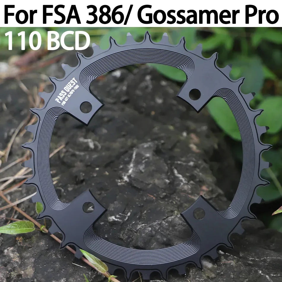 PASS QUEST 110 bcd chainring for FSA Gossamer Pro crankset 386 direct mount chain ring Narrow Wide 110bcd road bike crown