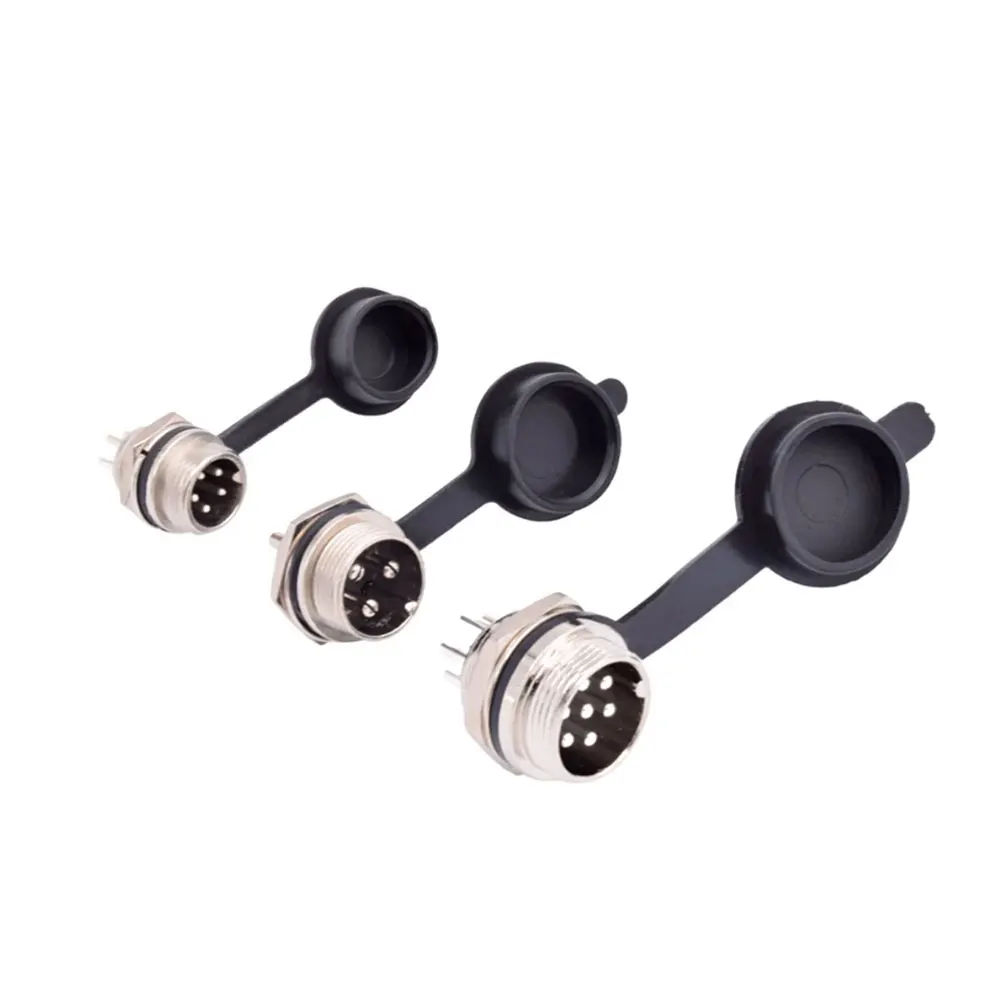 1/3/5 Pcs GX12 GX16 GX20 Aviation Circular Plug Socket Waterproof Dust Cap Welding Cable Connectors Rubber Protective Cover