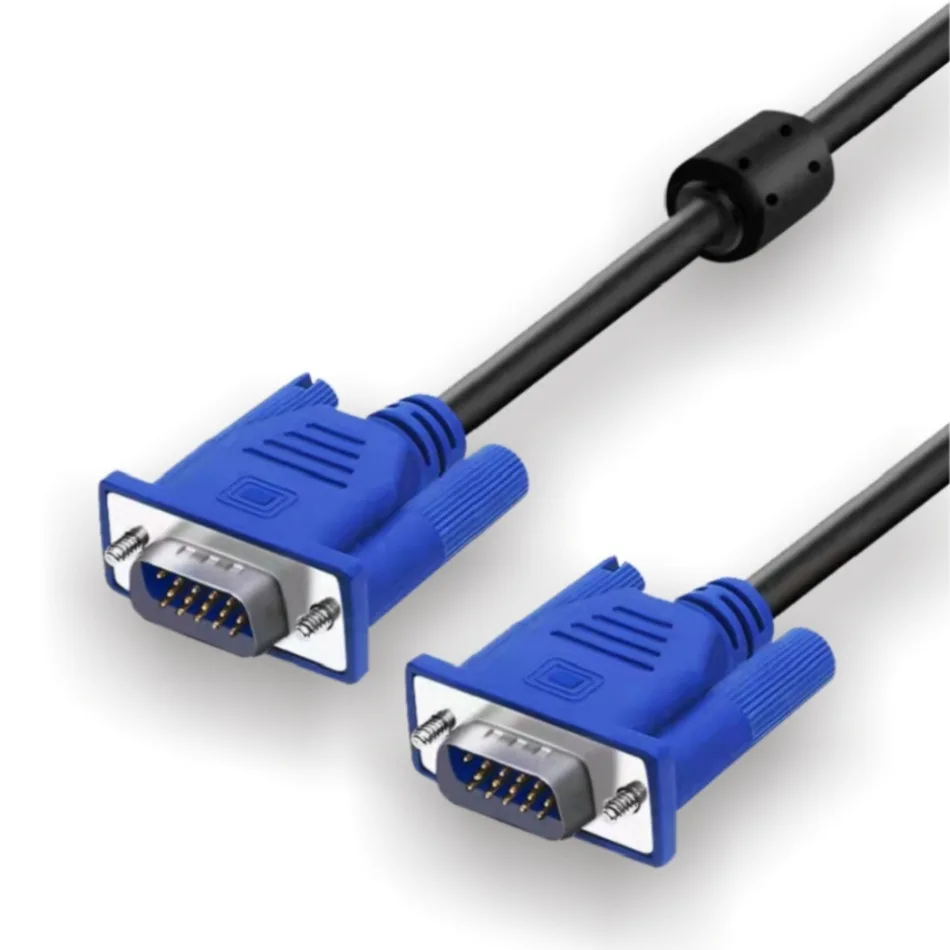 VGA 4 5 Cable Male To Male High Definition Computer Projector Monitor Video Data Cable With Magnetic Ring