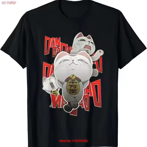Dandadan Cat Funny Art Japanese T Shirt vintage Washed streetwear Breathable fashion graphic Comfortable Versatile