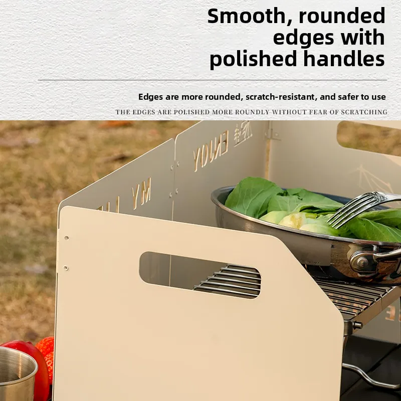 

Уличная камера Wihield Thiened, повышенная, встроенная, легко хранить, четырехлистная печь, защита для барбекю, ил