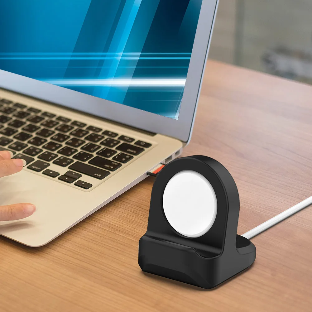 حامل شاحن لاسلكي من السيليكون مضاد للانزلاق شاحن دعامة حامل ملحقات الساعة قطع غيار لساعة Google Pixel 2022