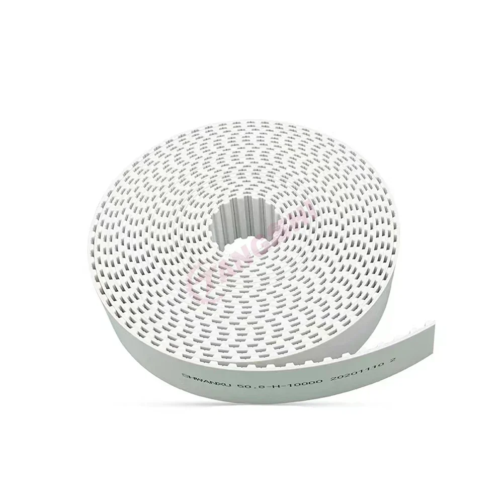 L Open Timing Belt for Robot Arm Translation Synchronous PU Green Cloth Polyurethane Steel Wire 15/20/25/30/40mm Width