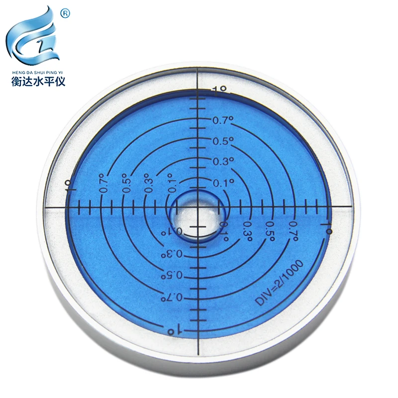 Magnetic metal level meter with high temperature resistance of 85 degrees, universal 6 minute horizontal bubble, circular level