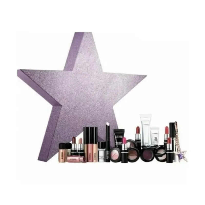 Customization.Five Star New Design Luxury Printing Custom logo Paper Packaging Empty Cosmetic Beauty Advent Calendar Gift Box