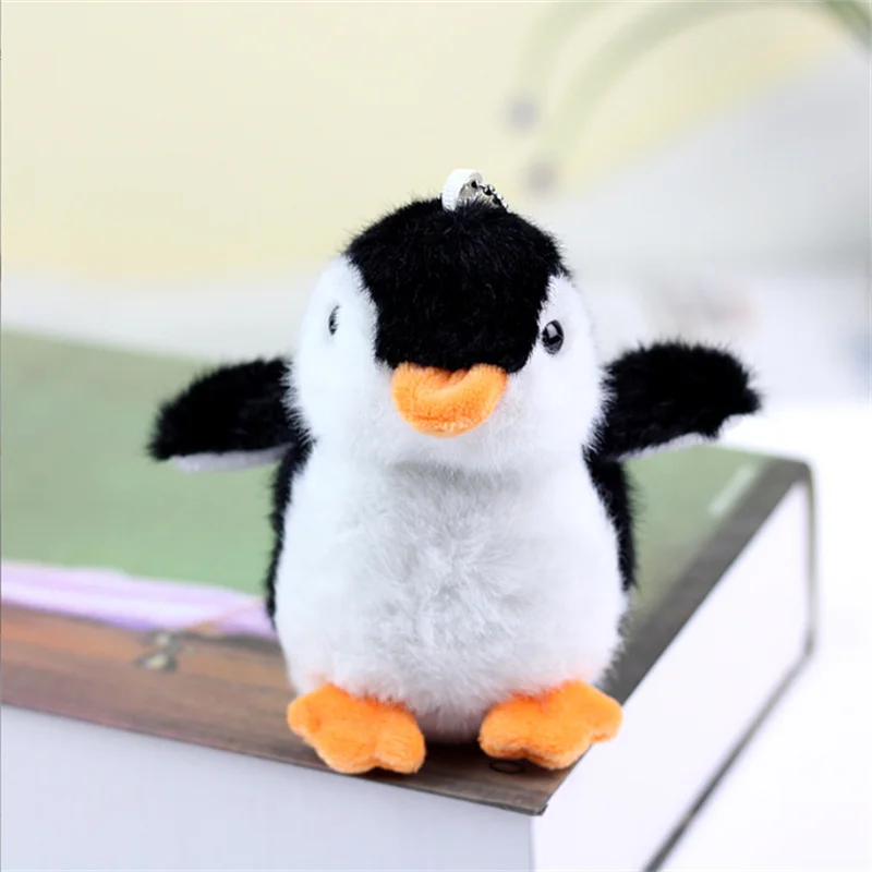 ตุ๊กตาเพนกวินขนนุ่ม 3 สี ของเล่นตุ๊กตาสัตว์คุณภาพดี ของขวัญสำหรับเด็ก ตุ๊กตาพวงกุญแจขนนุ่ม ขนาดเล็ก 10 ซม.