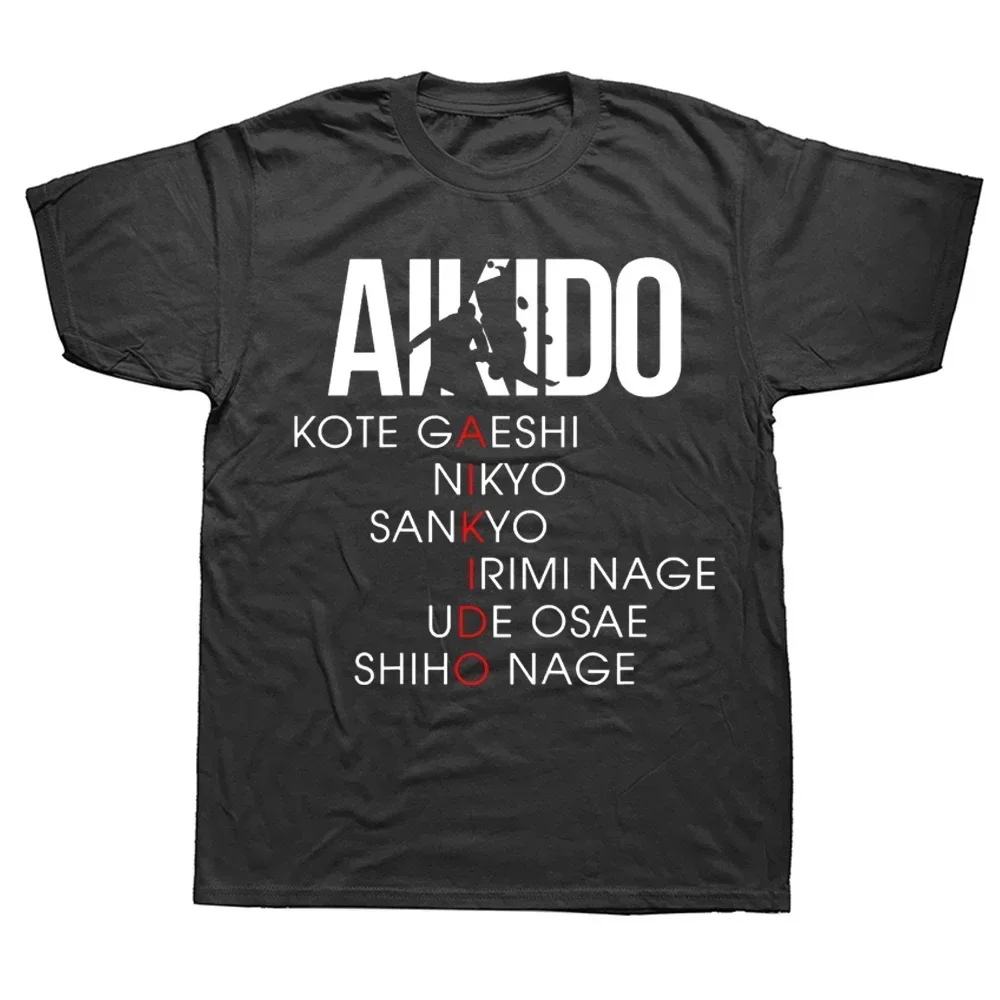 

Retro Aikido Japanese Martial Arts Master Fight T Shirts Summer Graphic Cotton Streetwear Short Sleeve Birthday Gifts T-shirt