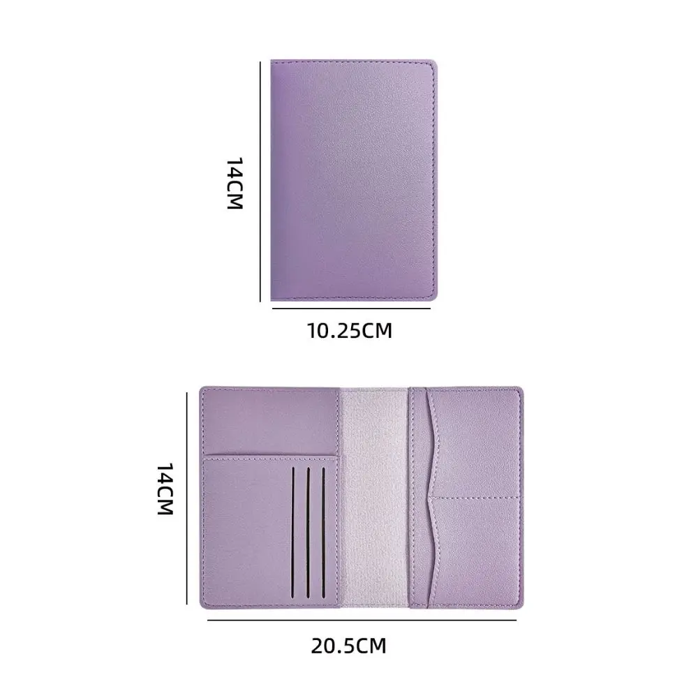 Funda para pasaporte de PU de viaje, bolsa para pasaporte con múltiples ranuras para tarjetas, porta billetes de negocios, funda para pasaporte, accesorios de viaje