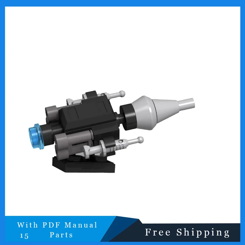 

15 Parts Mini Rocket Blast Container Ship War Series Modular Model Building Block Bricks Toy Set Birthday Christmas Gift For Kid