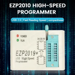 EZP2019 USB Programmer High Speed SPI USB 2.0 for 24 25 93 EEPROM 25 Flash BIOS Chip with SOP Socket Clip Burner Kit