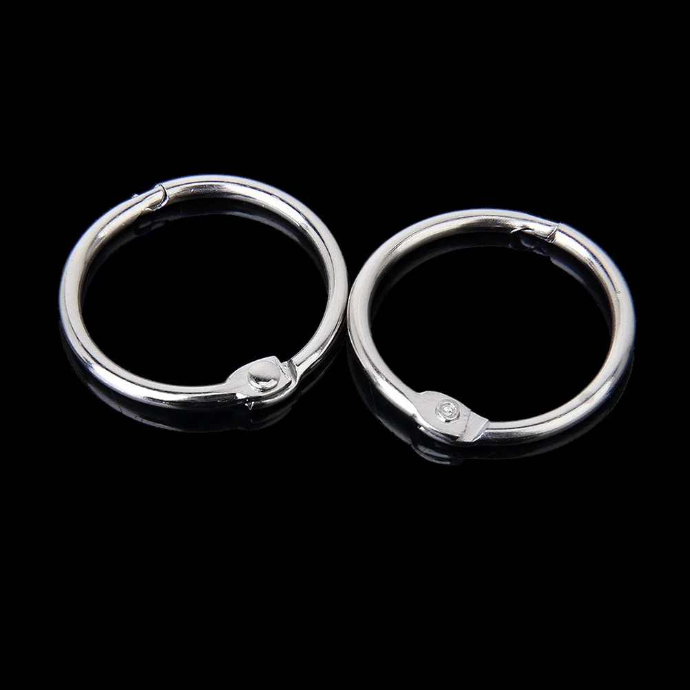 10pcs 65mm Articulated Buckle Rings for Albums Scrapbooks (Silver) Articulated rings Album rings Scrapbook rings