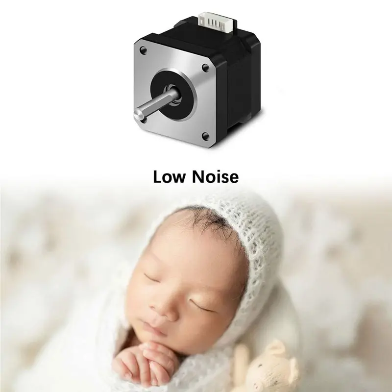 AAAF High Torque 42BYG23 Stepper Motor,2 Phase 4 Wire Micro Stepper Replacement For 3D Printer CNC Machine