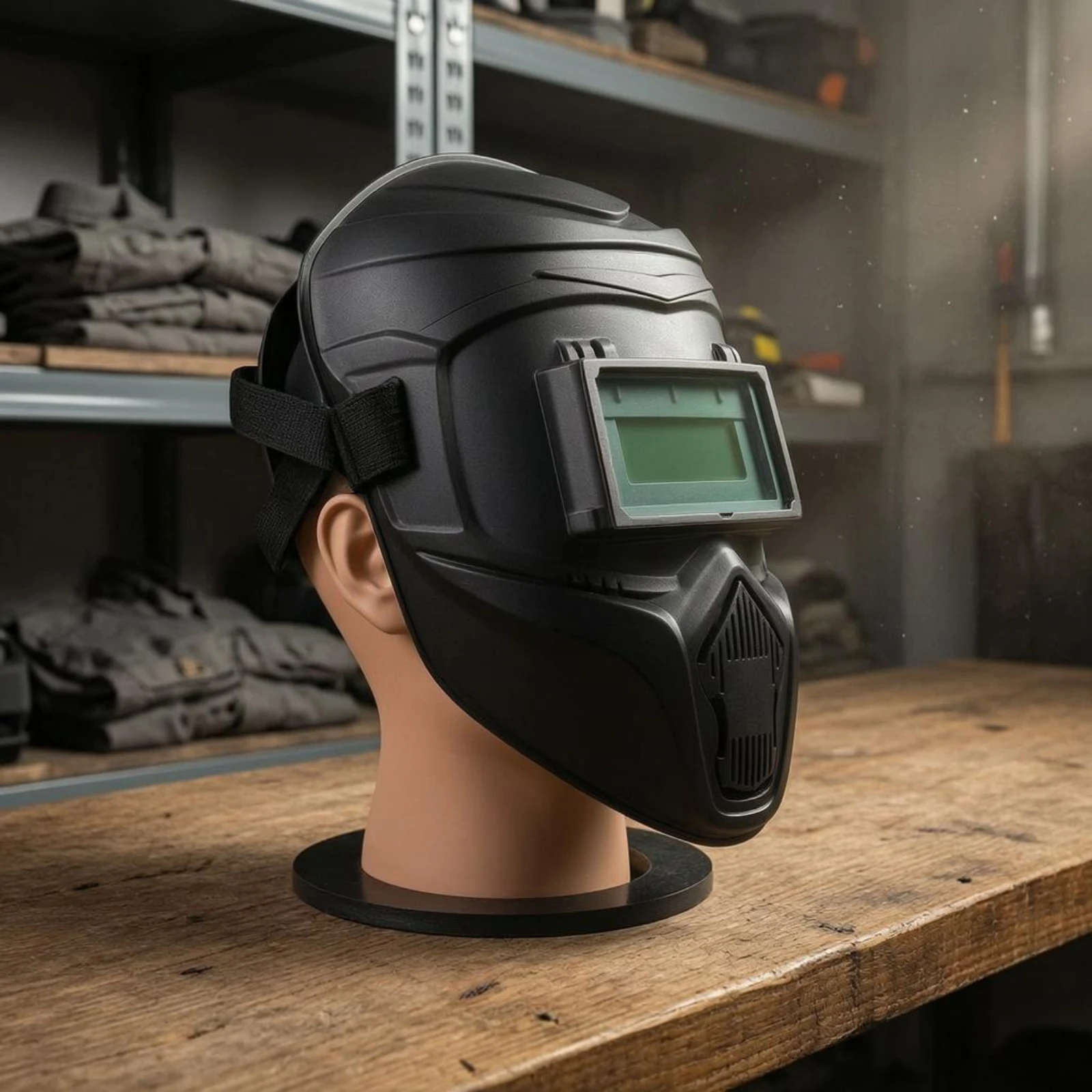

Automatic Dimming Fusing Mask Dark Tinted Solar Powered Fusing Mask Safety Gear Protection Wide Field of View