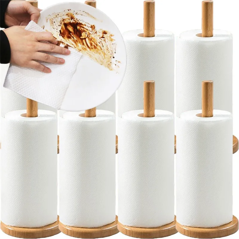 

Disposable Water Oil Absorbing Cleaning Paper Home Kitchen Tissues Rags Dish Cloth Household Dishcloths Super Absorbent Towels