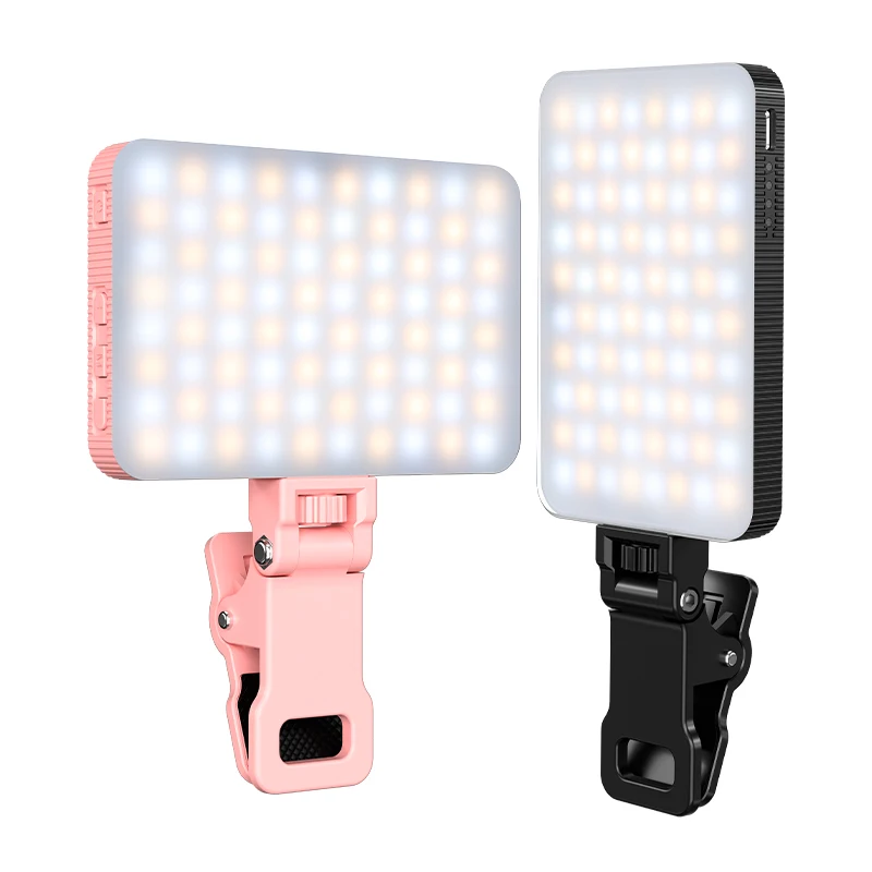 3 Light Mode 88 Light Emitting Diode High Power Charging Clip Fill Conference Light Wit Mobile Phone Front and Back Clip