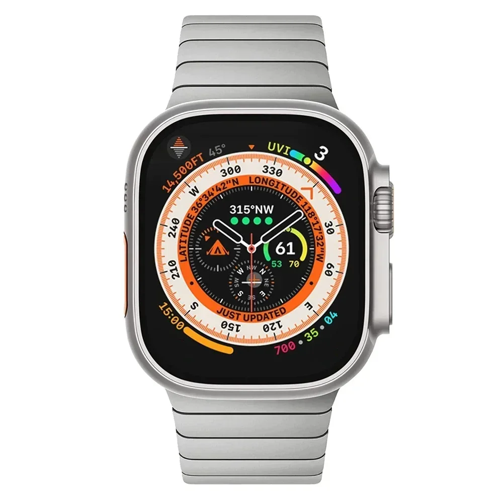 Stainless Steel Strap For Apple Watch Band 44mm 41mm IWatch Ultra 49mm 6 SE 5 4 44mm 40mm  3 42mm Link Bracelet Accessories