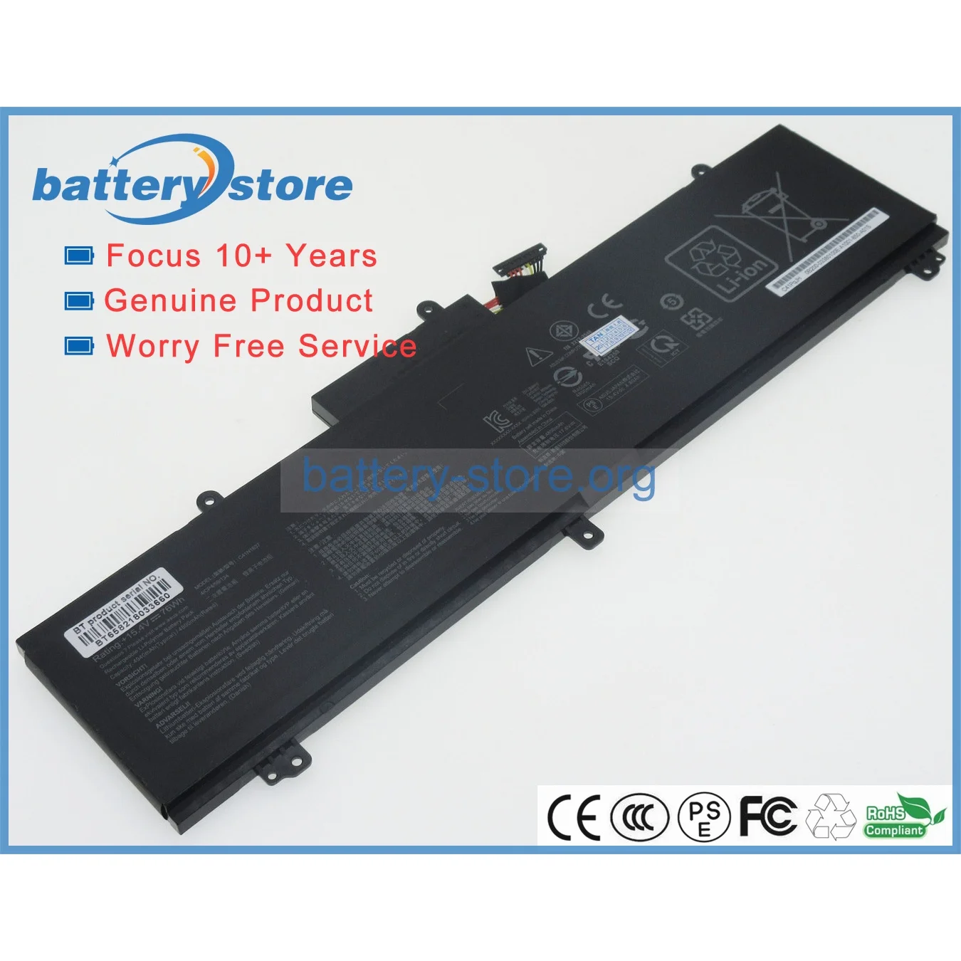 Genuine Original Laptop Batteries for FX516PR,GX502GV,ROG Zephyrus S GX502GW,GA502IU,GX502GW,GU502GU,GU502LW,15.4V,4 cell