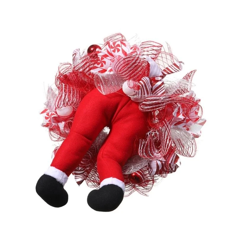 

Рождественский венок для тела эльфа, рождественское украшение из мешковины, рождественская гирлянда, 15UB