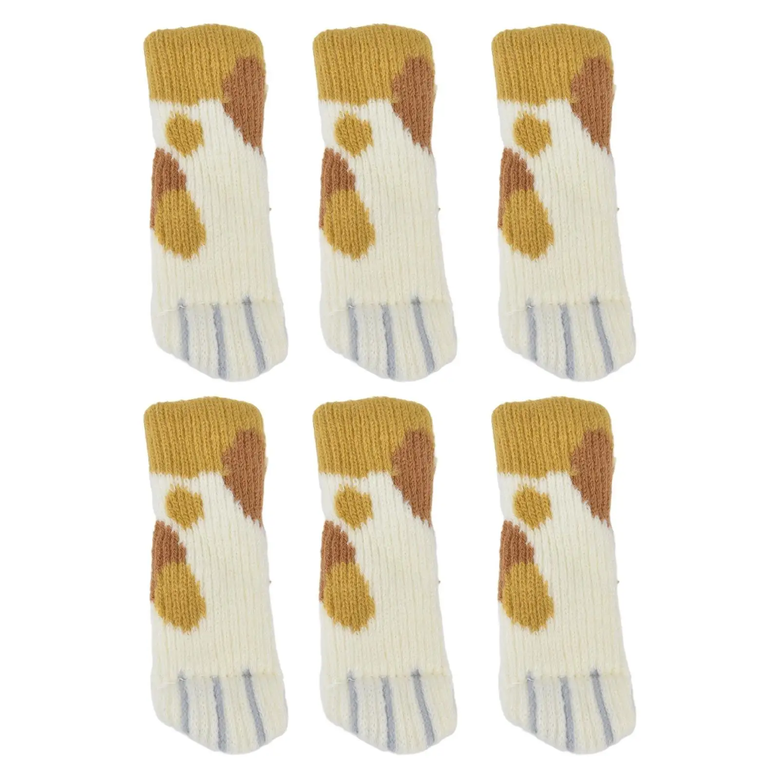 Knitted Furniture Socks Floor Protector for Chair Legs - Reduce Noise and Move Easily