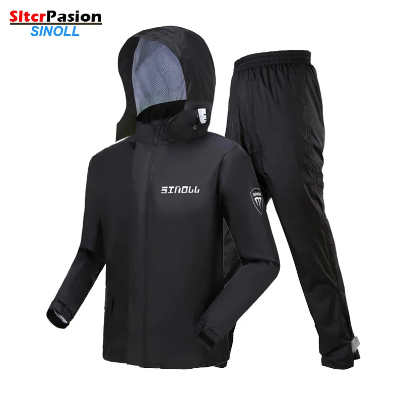 Motorcycle Rainsuit Rider\'s Raincoat Ultra Thin Impermebales para Motociclista Hombre Lluvia Chamarra Motociclista Chubasquero