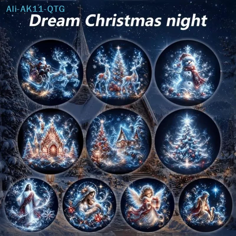 NEW Creative Christmas Pattern Theme USB Projection Light 360° Rotating HD Projection Lamp For Bedroom Home Background Decor