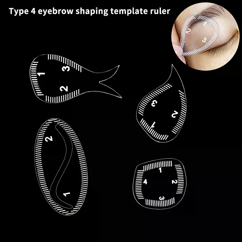 Brow Mapping Ruler Eyebrow Shaping Ruler 1 Minute Fast Drawing Design Brow Easy Tool Microblading Permanent Mekup Stencils