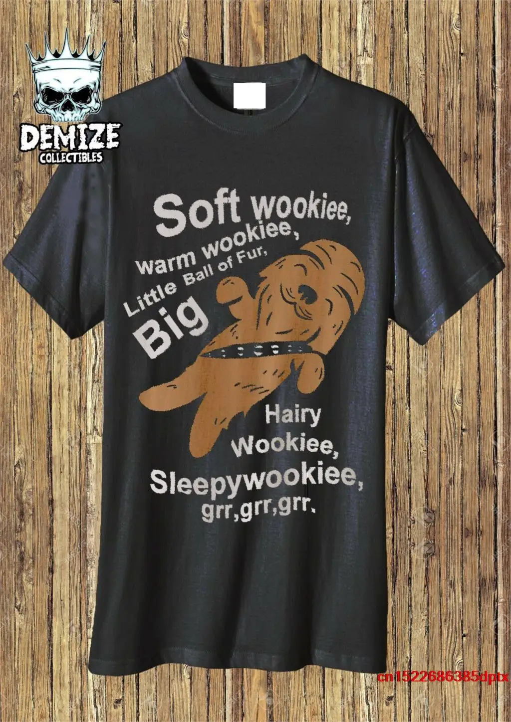 T SHIRT Soft Wookie warm wookie little ball of fur, The big bang theory man's t-shirt tee