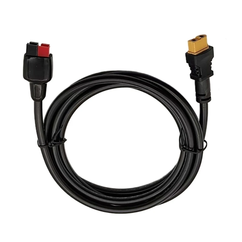 Q6PA XT60 to 30A Solar Connection Cable, 1.5M PVC Insulated Adapters Wire for Solar Panel Connection and Portable Power Transfer