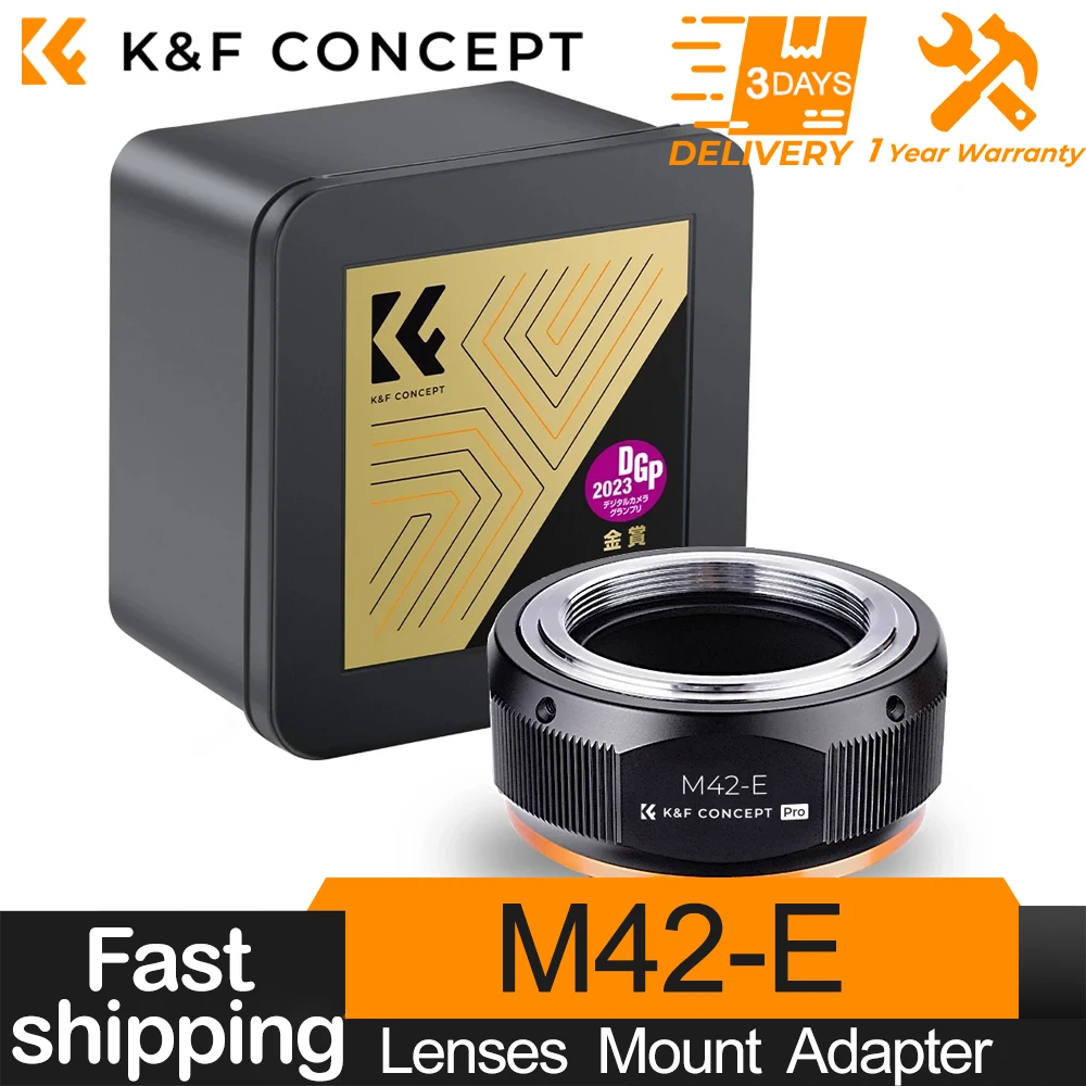 

K&F Concept Lens Mount Adapter for M42 Lens to Sony NEX E Mount Camera for Sony Alpha NEX-7 NEX-6 NEX-5N NEX-5 NEX-C3 NEX-3 A7R