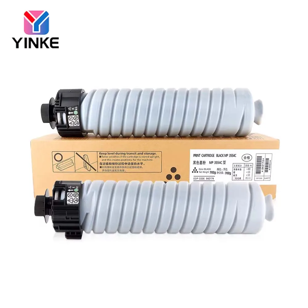 1PCS MP3554 Toner Cartridge For Ricoh MP3054 MP3055 MP3554 MP3555 IM2500 IM3500 MP2554 MP2555 High Quality Compatible Toner 702g