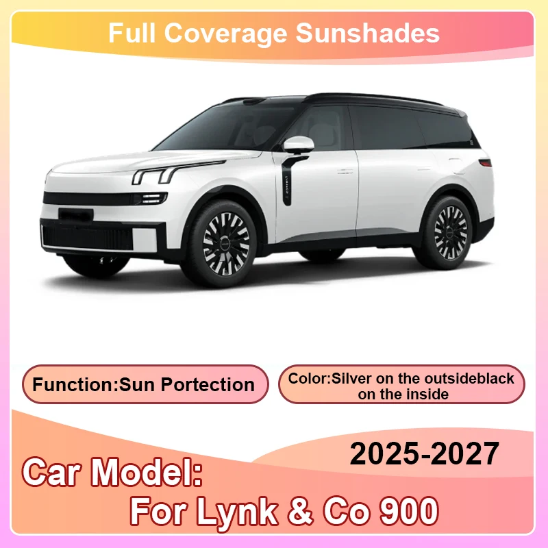 Accessories For Lynk & Co 900 2025 2026 2027 Car Full Coverages Window Sunshade Retractable Shade Curtain Cover UV Protection