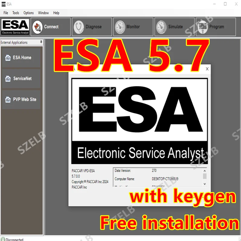 

Электронный сервисный анализатор PACCAR ESA 5.7 5.7 с неограниченной установкой +SW Flash Files 02.2024