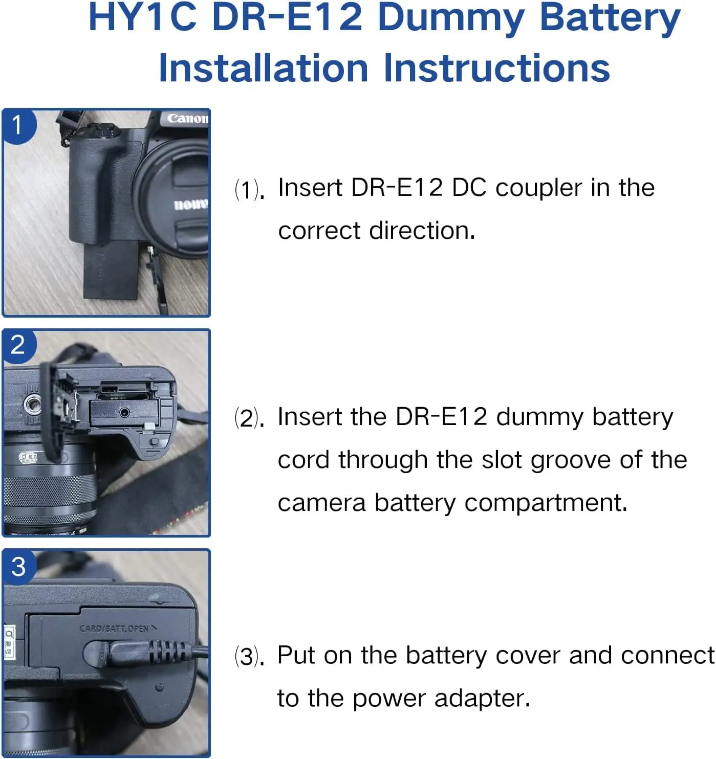 ACK-E12 LP E12 LPE12 DR-E12 DC łącznik LP-E12 imitacja baterii zasilanie prądem zmiennym Adapter ładowarka do canona EOS M M2 M10 M50 M100 M200