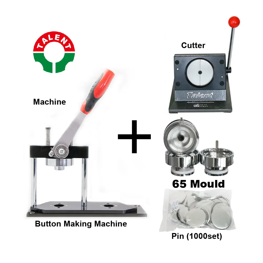 Hot Sale Latest Style High Quality Round Shape 65mm Manual Button Making Machine Button Maker Kit