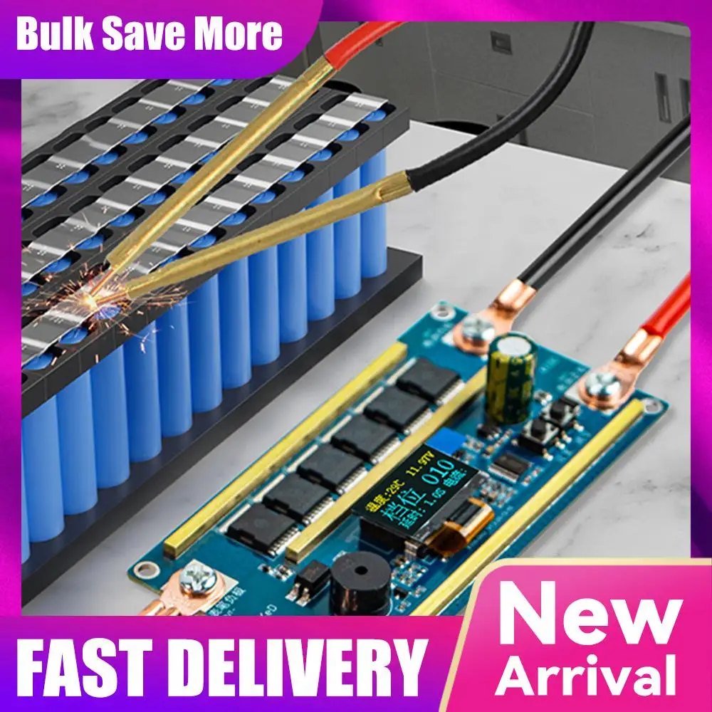 

X100 12V Portable Spot Welder Kit 100-Step Power Adjustable 18650 Lithium Battery Welding Control Board Nickel Plate Welding