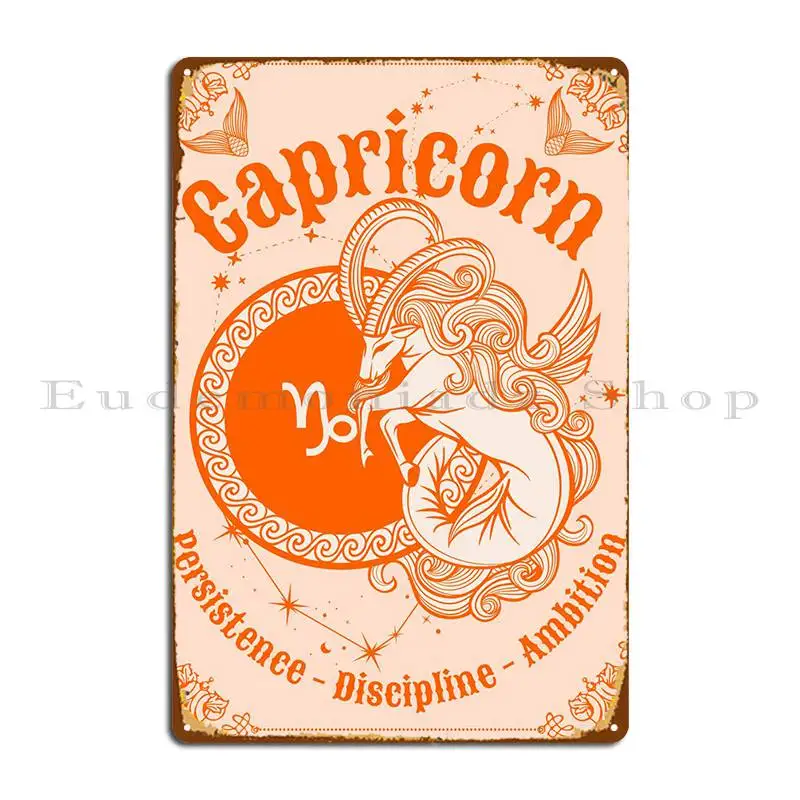 Capricorn Metal Sign Garage Create Decoration Pub Club Tin Sign Poster