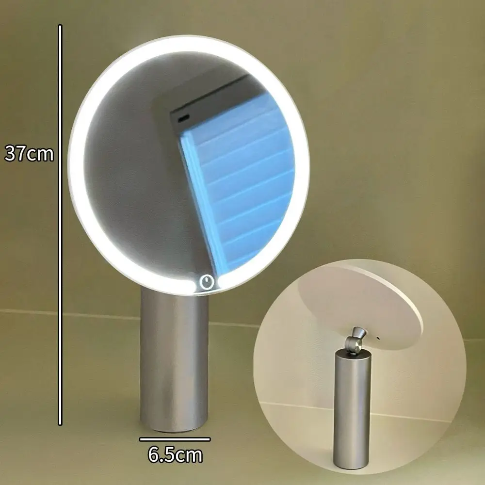 Miroir de maquillage LED à commande tactile, chargement USB, 3 lumières de couleur, miroir de vanité avec lumière haute définition variable