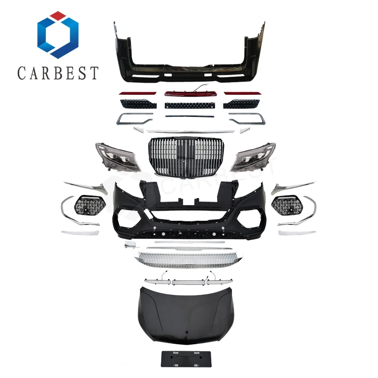 Newest Design Auto Parts PP Material Vito Body Kit For Mercedes-Benz V Class TO 2024 Maybach Model