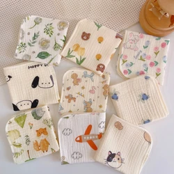 New Designs 6 Layers Cotton Gauze Baby Towel Soft Muslin Children Face Towel Handkerchief Newborn Burp Cloths Baby Hand Towel