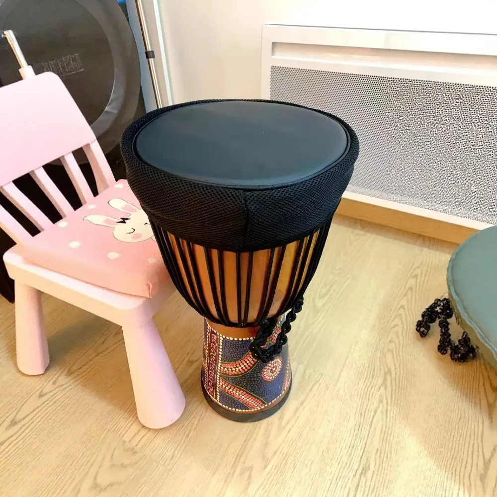 

Крышка барабана из искусственного материала, 8/10/12/13/14 дюймов, влагостойкие и шумоподавляющие крышки барабанов для африканских барабанов, износостойкие