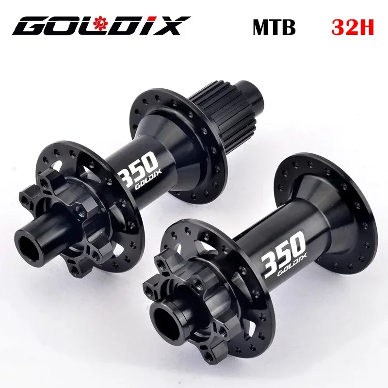 

GOLDIX M350 32H Ratchet 26T BOOST MTB Hub for Shimano SRAM Light Bicycle Hub Sealed Bearing 6-bolt Disc Brake J-Bend 32 Holes