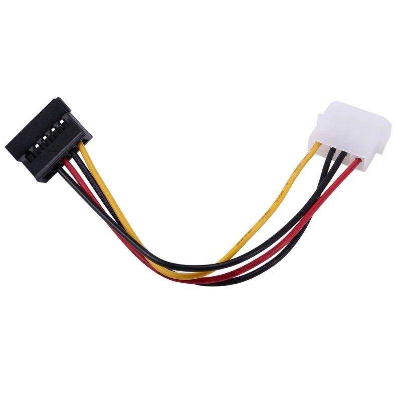 3X SATA Power Female To Molex Male Adapter Converter Cable, 6-Inch